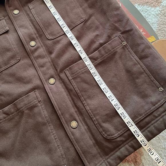 NWOT Pendleton Sherpa Lined Canvas Chore Coat | Brown Workwear Jacket | Medium - Picture 10 of 11